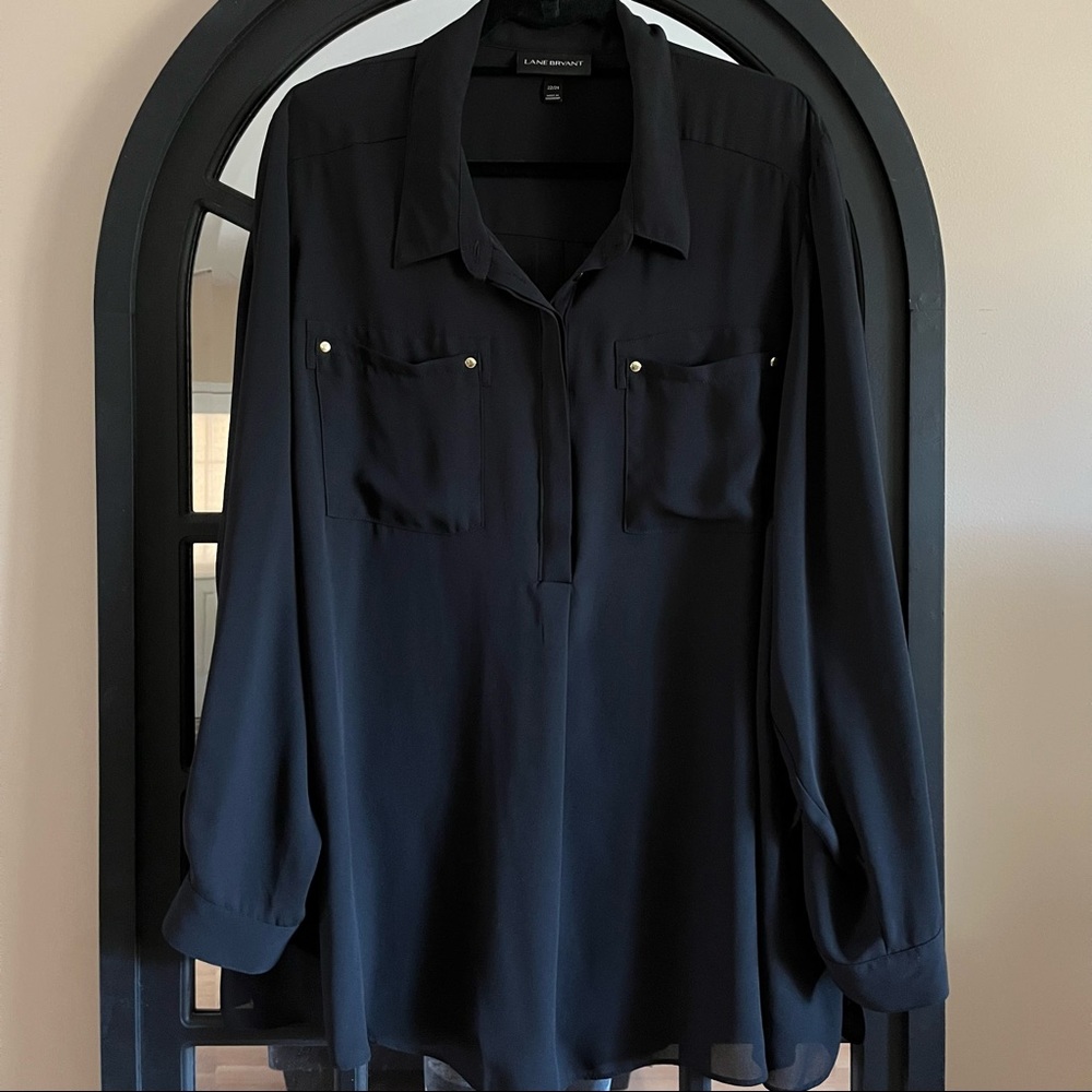 EUC LANE BRYANT GEORGETTE BLOUSE!!!